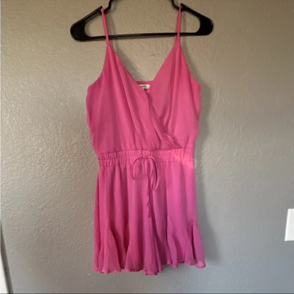 Francesca's Collections Vibrant Pink One Piece